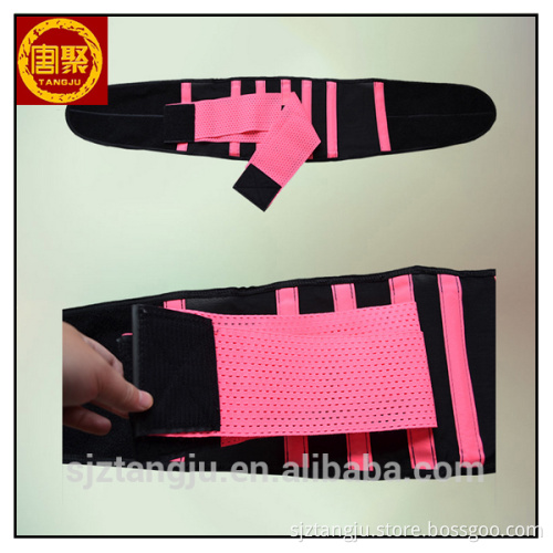 high quality Waist Support Belt Women Lumbar Brace Fashion Breathable Protection Back Absorb Sweat Fitness Sports Protective